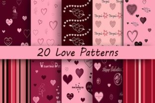 20 Love Patterns: High-Res Designs for Creative Projects