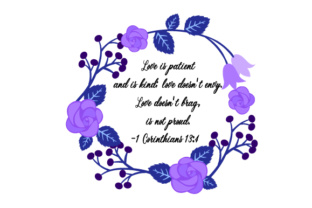 Bible Floral Wreath: Merging Faith-Based Design with Modern Digital Versatility