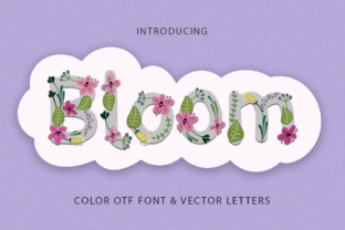 Bloom: A Fresh Floral Font for Creative Design