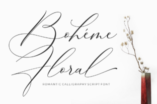 Boheme Floral: Elevating Design with Romantic Calligraphy