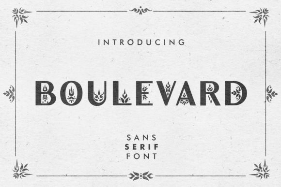 Boulevard: Elevating Brand Identity with Floral Sans Serif Typography