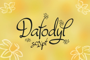 Dafodyl: Elevating Design with a Floral Decorated Handwritten Typeface