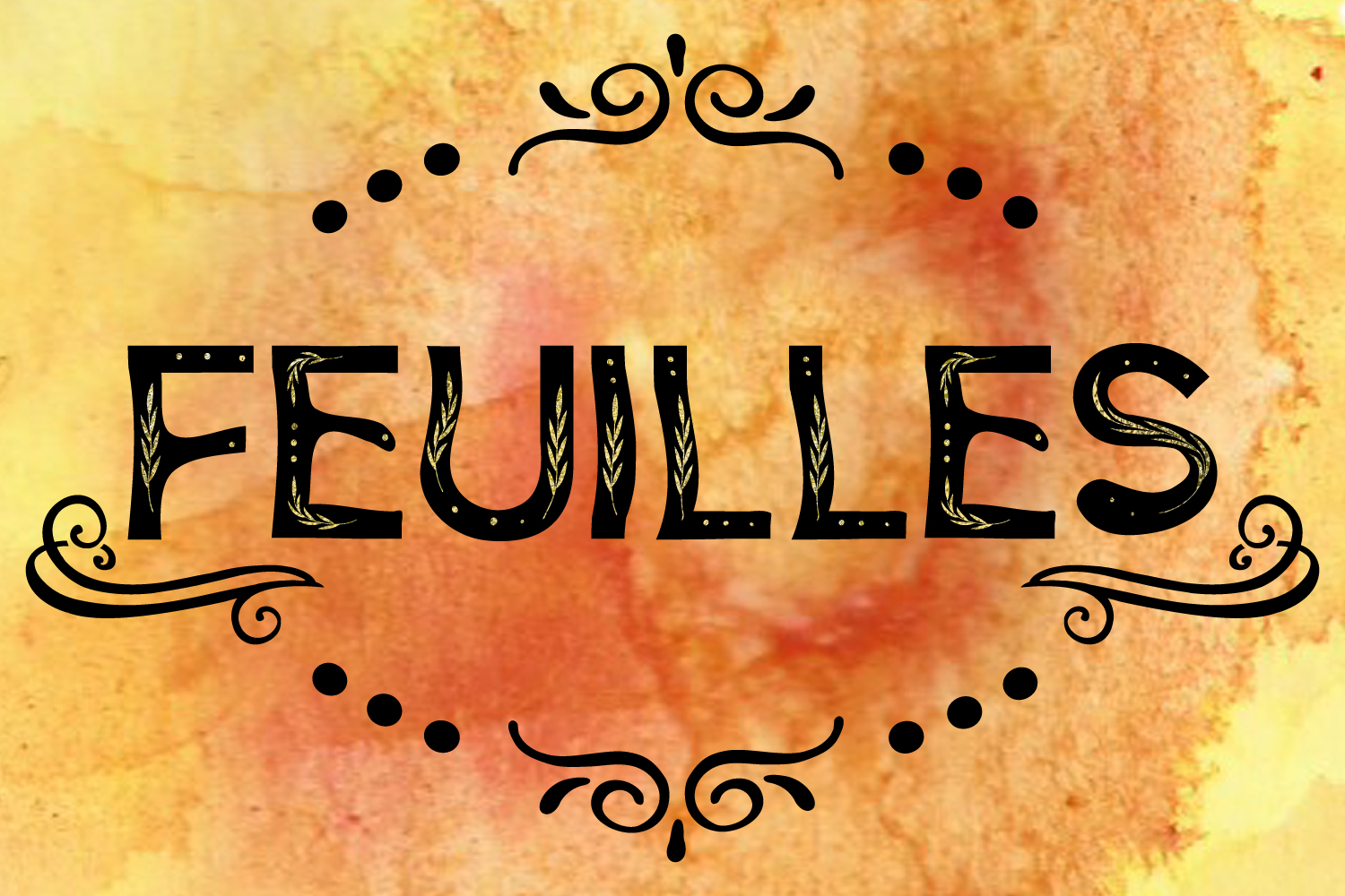 Feuilles: Elevating Design with Floral Serif Luxury