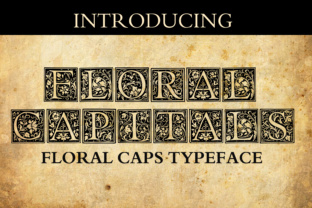 Floral Capitals: Elevating Vintage Design with Timeless Typography
