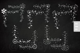 Floral Romantic Corners: Elevating Modern Correspondence with Original SVG Designs