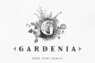 Gardenia: Floral Serif Typography