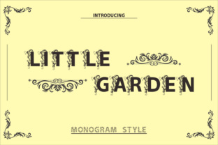 Little Garden Font: Floral Display Type for Creative Projects
