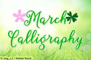 March Calligraphy: Capturing the Essence of Spring Renewal in Modern Design