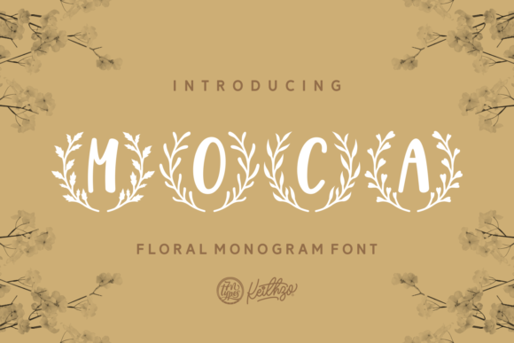 Moca: Elevating Visual Identity Through Botanical Monogram Typography