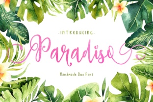 Paradiso Duo: Typography for Summer Design