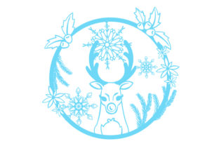 Reindeer in a Floral Wreath with Snowflakes: A Practical Guide for Creators