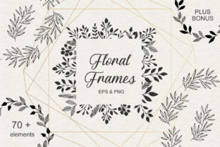 Set of Floral Frames: Versatile Vector Design Assets
