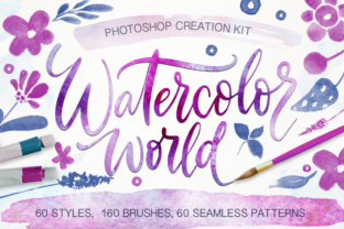 Watercolor World - Photoshop Styles Brushes: Integrating Organic Textures into Digital Workflows
